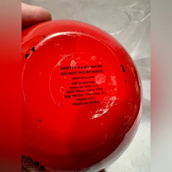 Gorgeous Red & Black Gothic Skulls & Roses Stemless Wine Glass 22oz - Picture 7 of 11